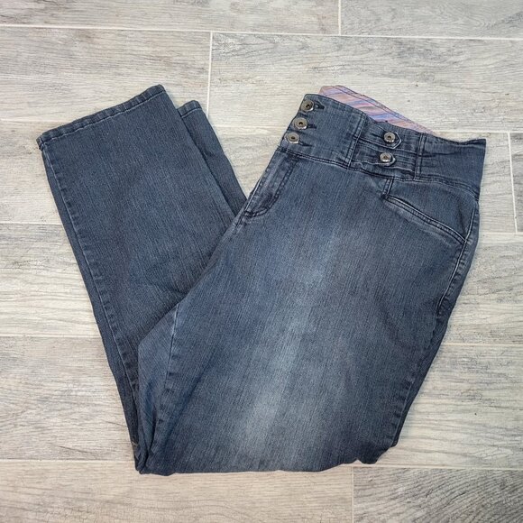 Torrid Jeans Women's 26 Plus Faded Stretch Comfy Bootcut Denim Pants - Picture 1 of 6